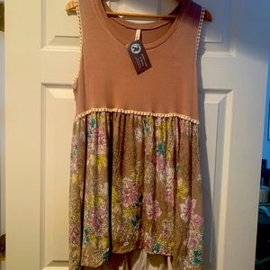 Mocha Celeste Tunic NWT